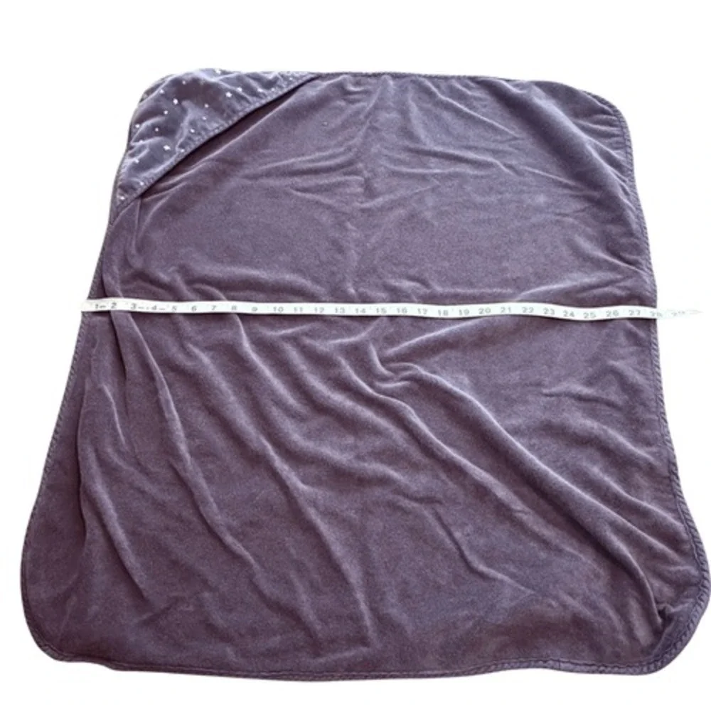 Pottery‎ Barn Kids Unisex 100% Cotton Star Print Hooded Towel Gray Size 32x28